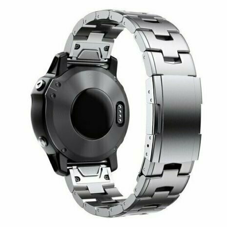 Titanium schakelband - Zilver - Garmin Quatix 8 - 51mm