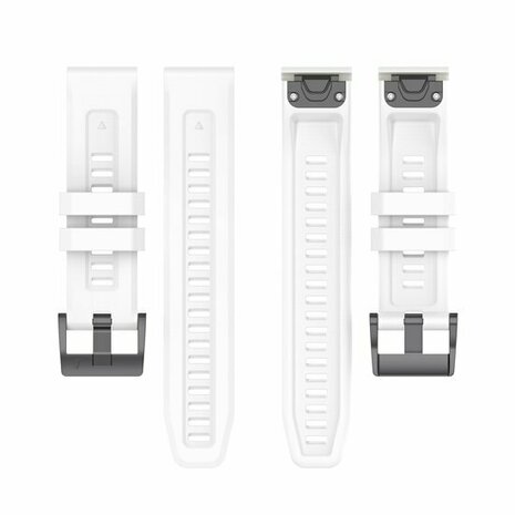Siliconen sportbandje - Wit - Garmin Quatix 8 - 51mm