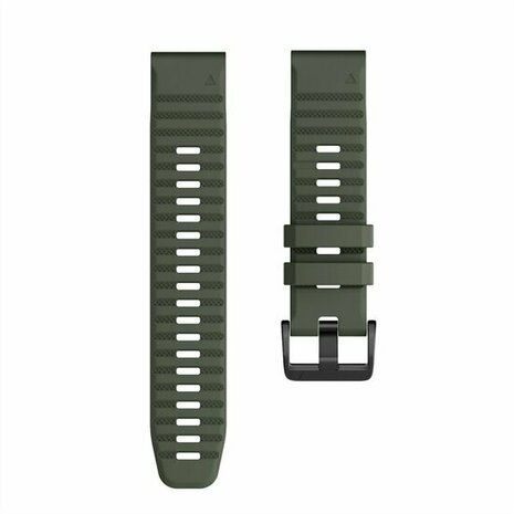 Siliconen bandje - Leger groen - Garmin Quatix 8 - 51mm