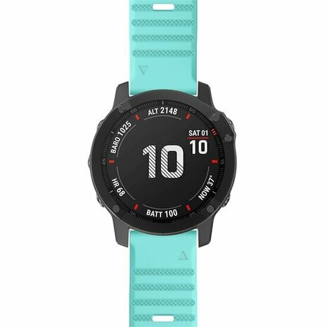 Siliconen bandje - Lichtblauw - Garmin Quatix 8 - 51mm