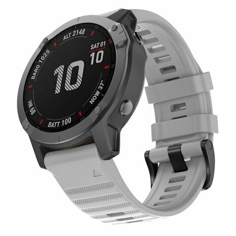 Siliconen bandje - Grijs - Garmin Quatix 8 - 51mm