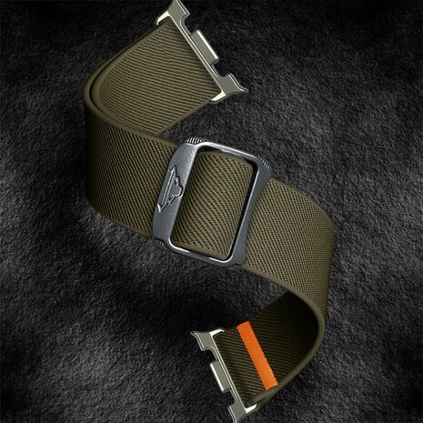 Nylon Loop bandje - Groen - Samsung Galaxy Watch 8 - 40mm / 44mm