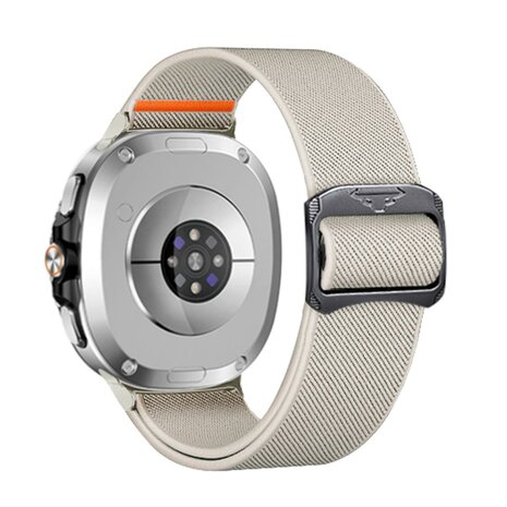 Nylon Loop bandje - Starlight - Samsung Galaxy Watch 8 - 40mm / 44mm