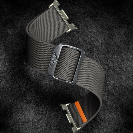 Nylon Loop bandje - Grijs - Samsung Galaxy Watch 8 - 40mm / 44mm
