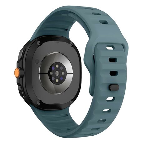 Wave siliconen band - Grijsblauw - Samsung Galaxy Watch 8 - 40mm / 44mm