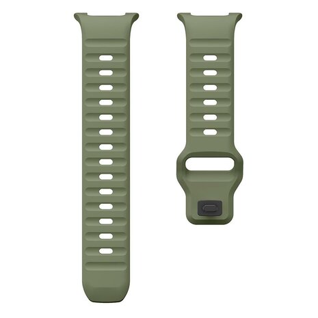 Wave siliconen band - Donkergroen - Samsung Galaxy Watch 8 - 40mm / 44mm
