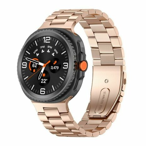 Stalen schakelband - Rosé goud - Samsung Galaxy Watch 8 Classic - 46mm