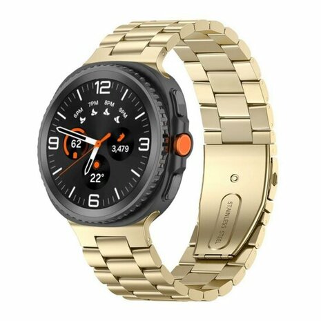 Stalen schakelband - Goud - Samsung Galaxy Watch 8 Classic - 46mm