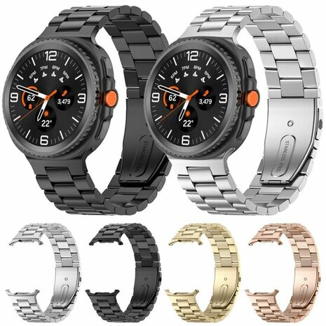 Stalen schakelband - Goud - Samsung Galaxy Watch 8 Classic - 46mm
