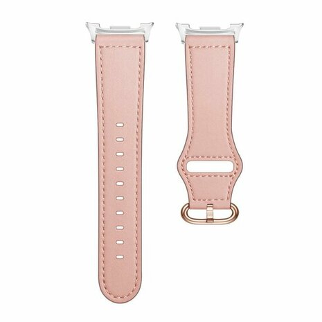 Classic leren band - Roze - Samsung Galaxy Watch 8 Classic - 46mm