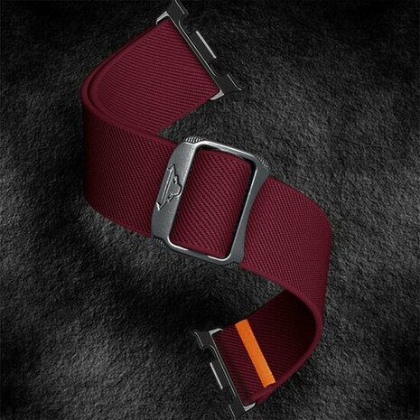 Nylon Loop bandje - Bordeaux - Samsung Galaxy Watch 8 Classic - 46mm