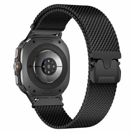 Milanese band met parachute sluiting - Zwart - Samsung Galaxy Watch 8 Classic - 46mm