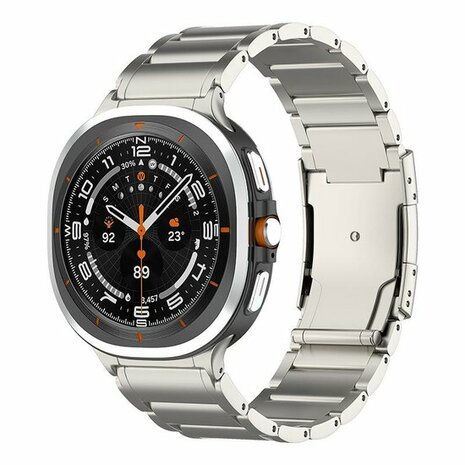 Titanium band - Titanium kleur - Samsung Galaxy Watch 8 Classic - 46mm