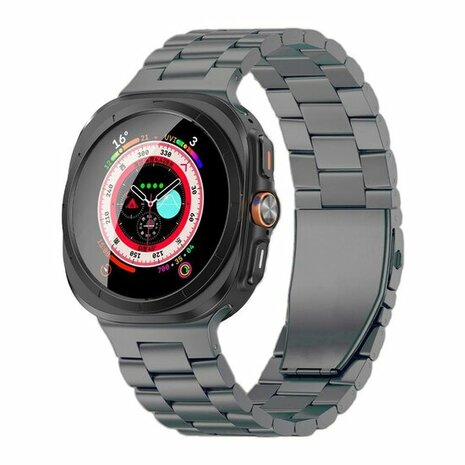Titanium schakelband - Space Grey - Samsung Galaxy Watch 8 Classic - 46mm