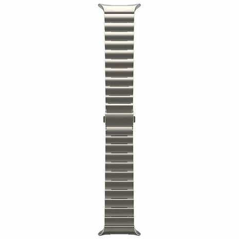 Titanium Luxe band - Titanium kleur - Samsung Galaxy Watch 8 Classic - 46mm
