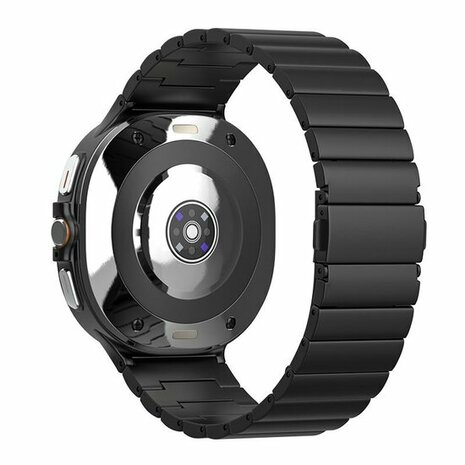 Titanium Luxe band - Zwart - Samsung Galaxy Watch 8 Classic - 46mm
