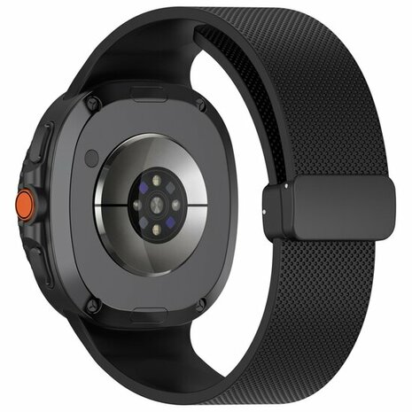 D-buckle sportband - Zwart - Samsung Galaxy Watch 8 Classic - 46mm