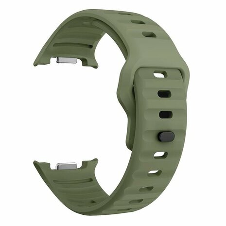 Wave siliconen band - Donkergroen - Samsung Galaxy Watch 8 Classic - 46mm