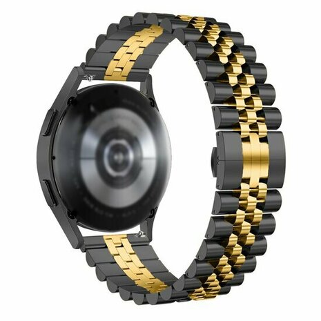 Stalen band - Zwart met goud - Huawei Watch GT 6 / GT 6 pro - 46mm