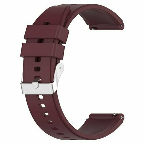 Siliconen sportband - Wijnrood - Huawei Watch GT 6 / GT 6 pro - 46mm