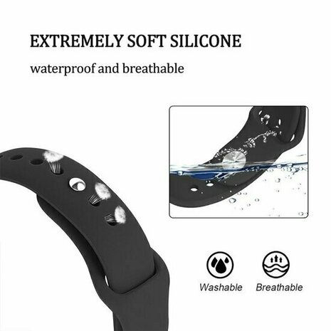 Rubberen sportband - Roomwit - Huawei Watch GT 6 / GT 6 pro - 46mm