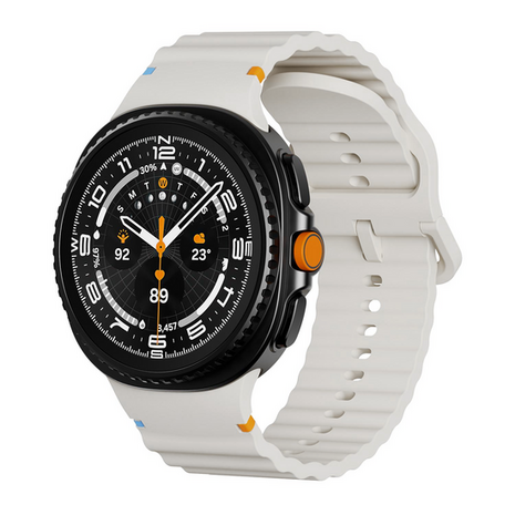 Classic Wave siliconen band - Sterrenlicht - Samsung Galaxy Watch 8 Classic - 46mm