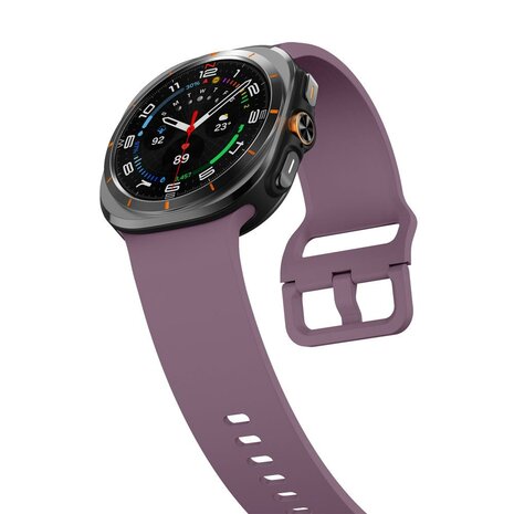 Solid color siliconen band - Pastel paars - Samsung Galaxy Watch Ultra - 47mm