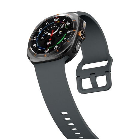 Solid color siliconen band - Donkergrijs - Samsung Galaxy Watch Ultra - 47mm