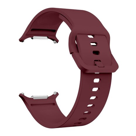 Solid color siliconen band - Bordeaux - Samsung Galaxy Watch Ultra - 47mm