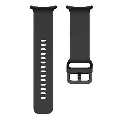 Solid color siliconen band - Zwart - Samsung Galaxy Watch Ultra - 47mm