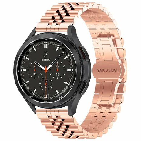 Stalen band - Ros&eacute; goud - Garmin Forerunner 970 / 570 (47mm) / 255