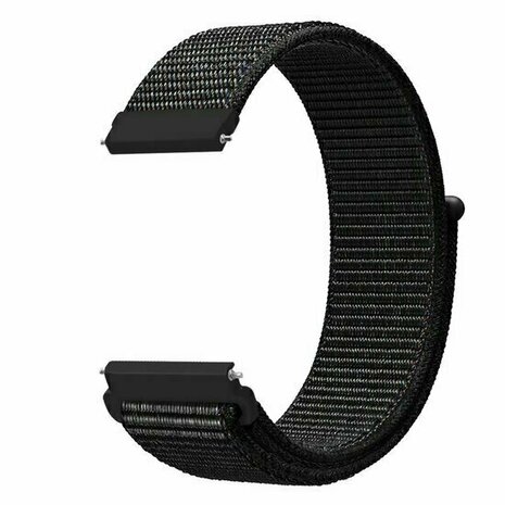 Sport Loop nylon bandje - Zwart gem&ecirc;leerd - Huawei Watch GT 6 / GT 6 pro - 46mm