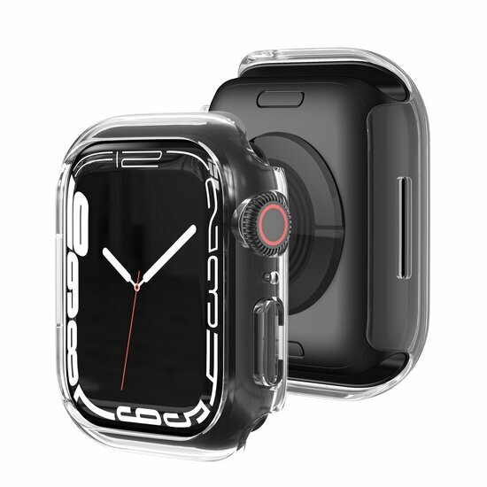 Apple Watch 45mm Hard case (open front) - Transparant - Geschikt voor Apple Watch 45mm