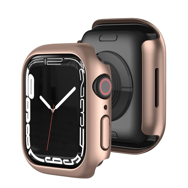 Apple Watch 41mm Hard case (open front) - Ros&eacute; goud - Geschikt voor Apple Watch 41mm