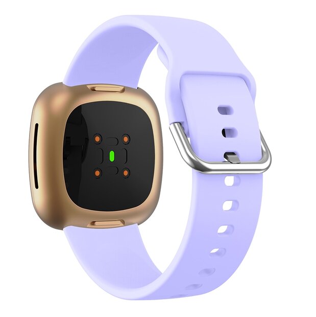 Fitbit Versa 3 &amp; 4 / Sense 1 &amp; 2  - Siliconen bandje - Lila