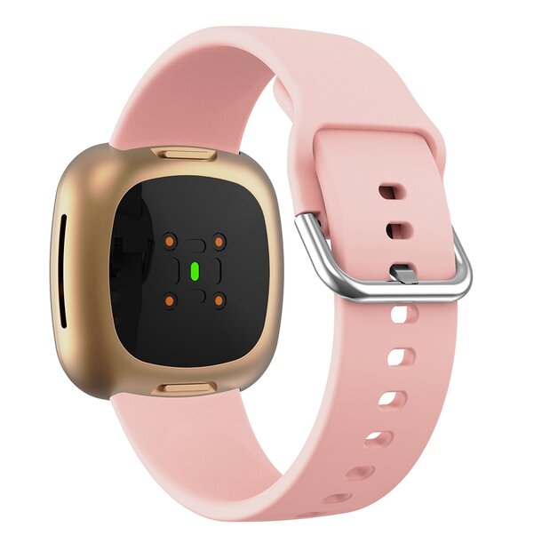 Fitbit Versa 3 &amp; 4 / Sense 1 &amp; 2  - Siliconen bandje - Roze