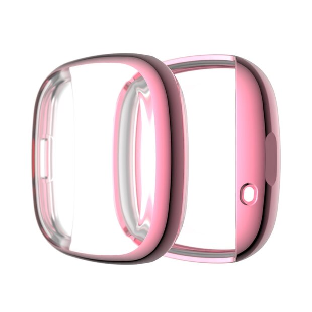 Fitbit Versa 3 / Sense Soft TPU case (volledig beschermd) - Roze