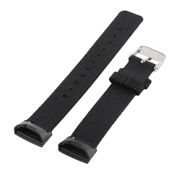 Fitbit Charge 3 &amp; 4 nylon bandje - Zwart