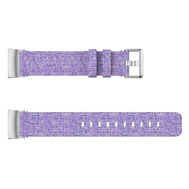 Fitbit Charge 3 &amp; 4 nylon bandje - Licht paars