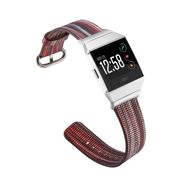 Fitbit Ionic TPU bandje - Rood / Grijs