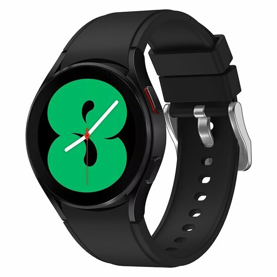 Samsung Galaxy Watch 4 - 40mm &amp; 44mm - Siliconen sportband - Zwart