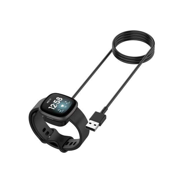 Fitbit Versa 3/4 &amp; Sense 1/2 oplader - 30cm