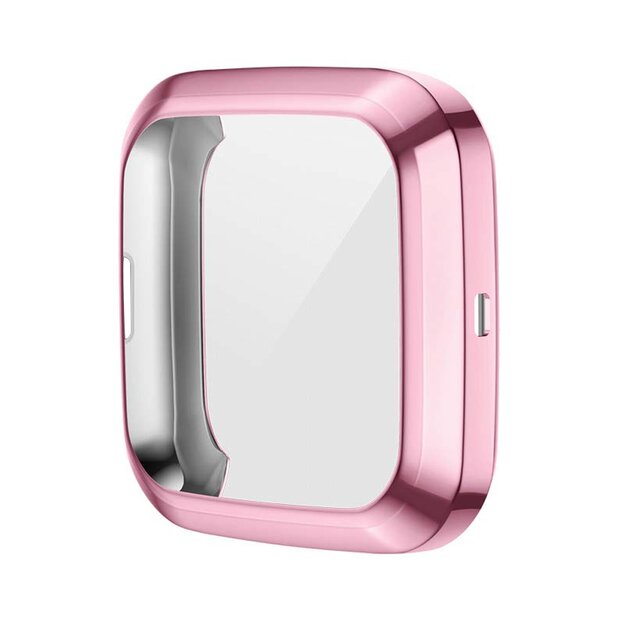 Fitbit Versa 2 Soft TPU case (volledig beschermd) - Roze
