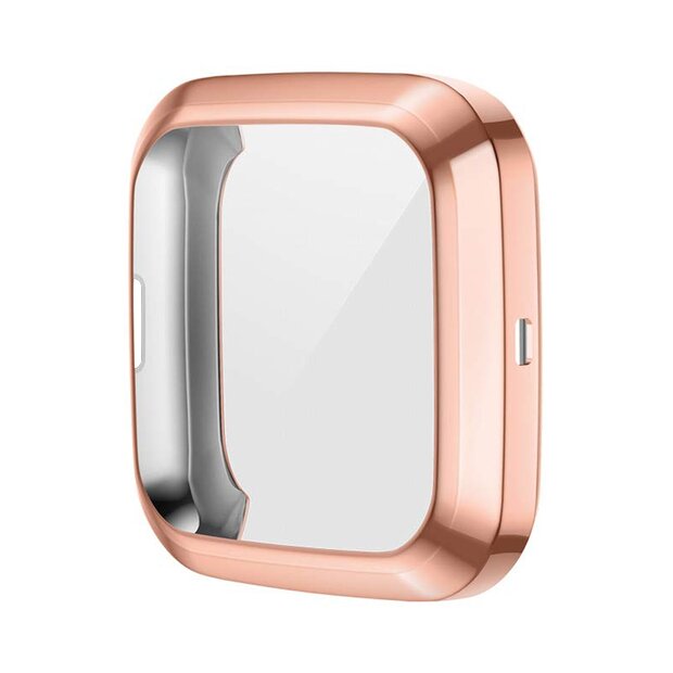 Fitbit Versa 2 Soft TPU case (volledig beschermd) - Ros&eacute; goud
