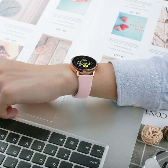 Garmin Venu 2 &amp; 3 - Rubberen sportband -Roze