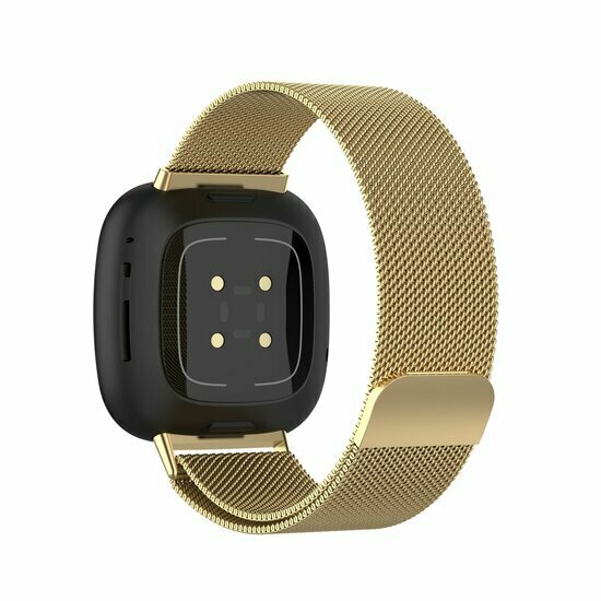 Fitbit Versa 3/4 &amp; Sense 1/2 milanese bandje - Large - Goud