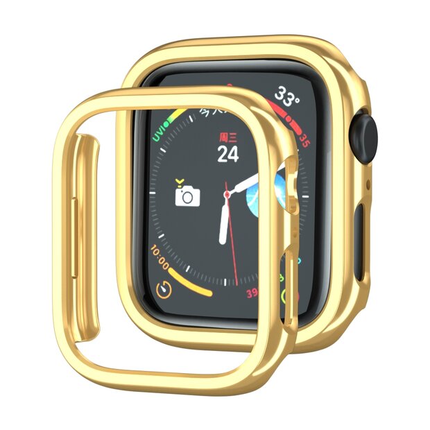 Hard case 41mm (open front) - Goud (glans) - Geschikt voor Apple Watch 41mm