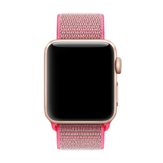 Sport Loop nylon bandje - Roze - Geschikt voor Apple Watch 38mm / 40mm / 41mm / 42mm