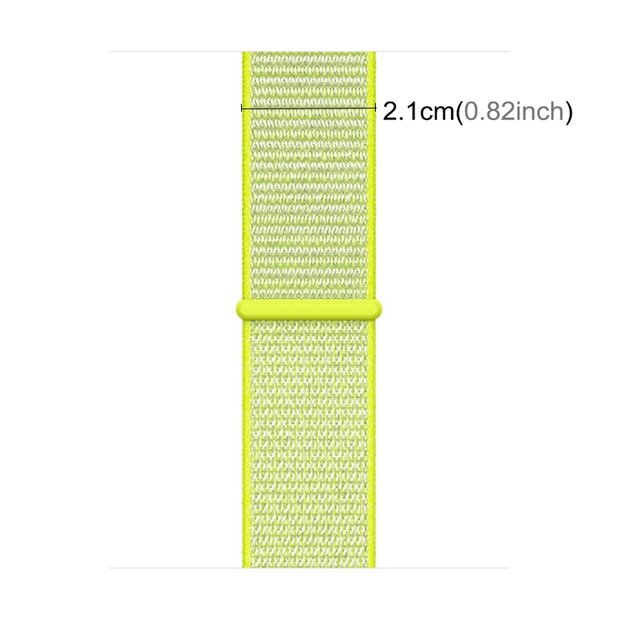 Sport Loop nylon bandje - Neon groen - Geschikt voor Apple Watch 44mm / 45mm&nbsp;/ 46mm / 49mm