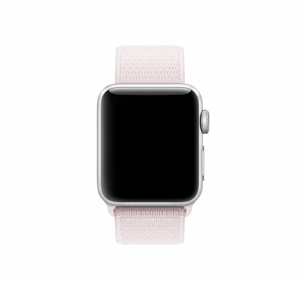 Sport Loop nylon bandje - Zacht roze - Geschikt voor Apple Watch 44mm / 45mm&nbsp;/ 46mm / 49mm
